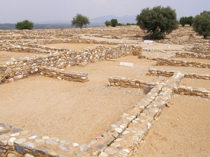 Chalkidiki Olynthos,  Stadtanlage