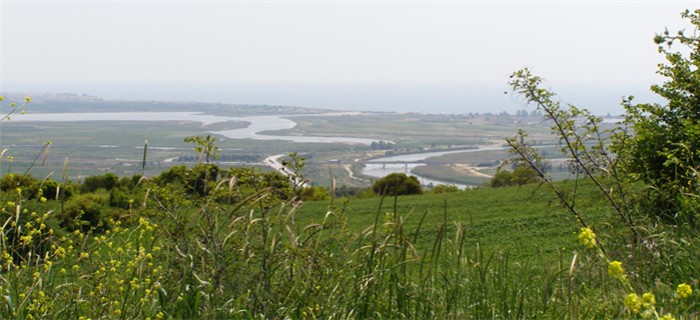 Landschaft bei Amphipolis, Fluss Strymonas